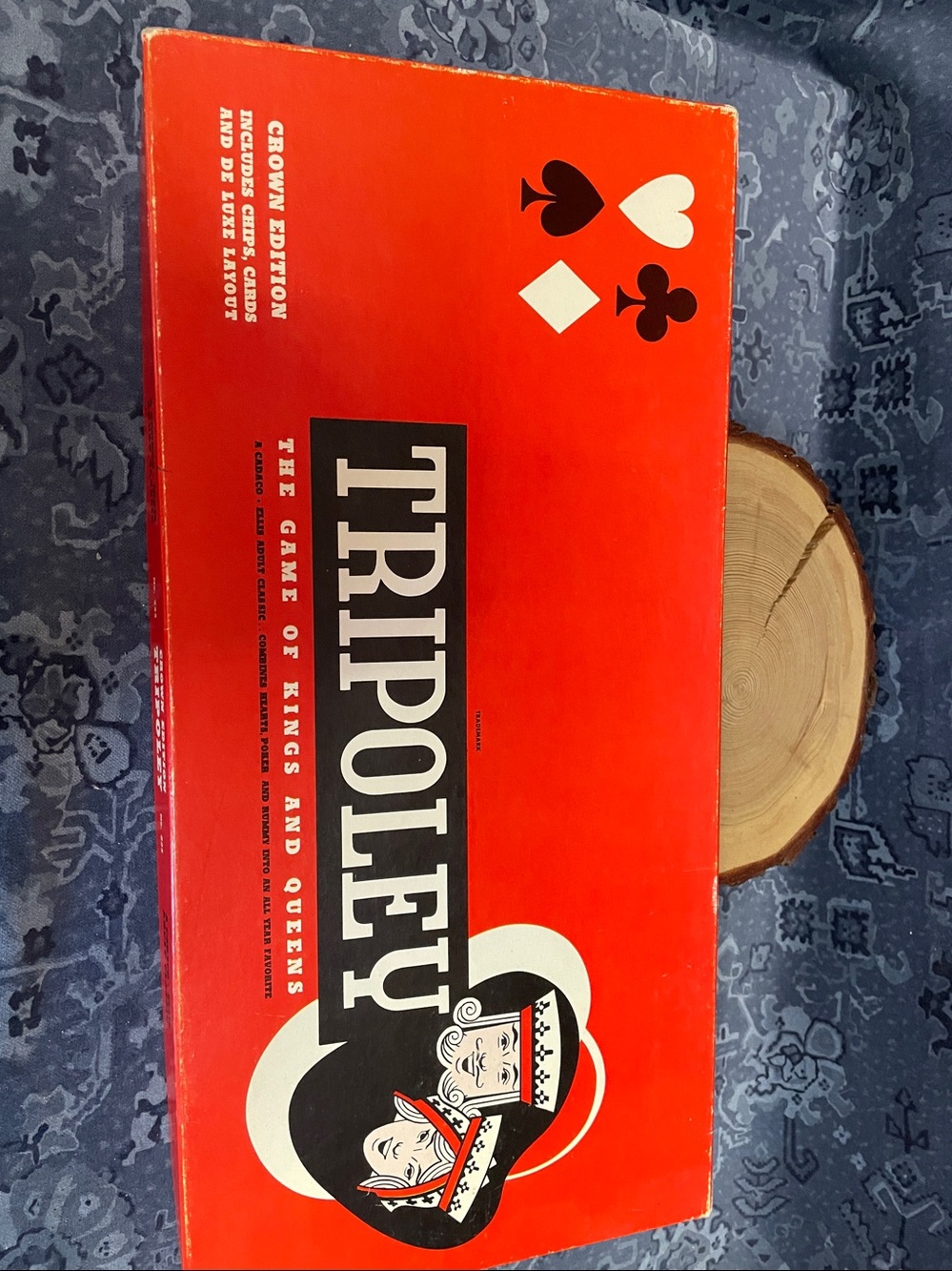 Vintage Tripoley Board Game Crown Edition No. 223 Cadaco-Ellis Classic Complete